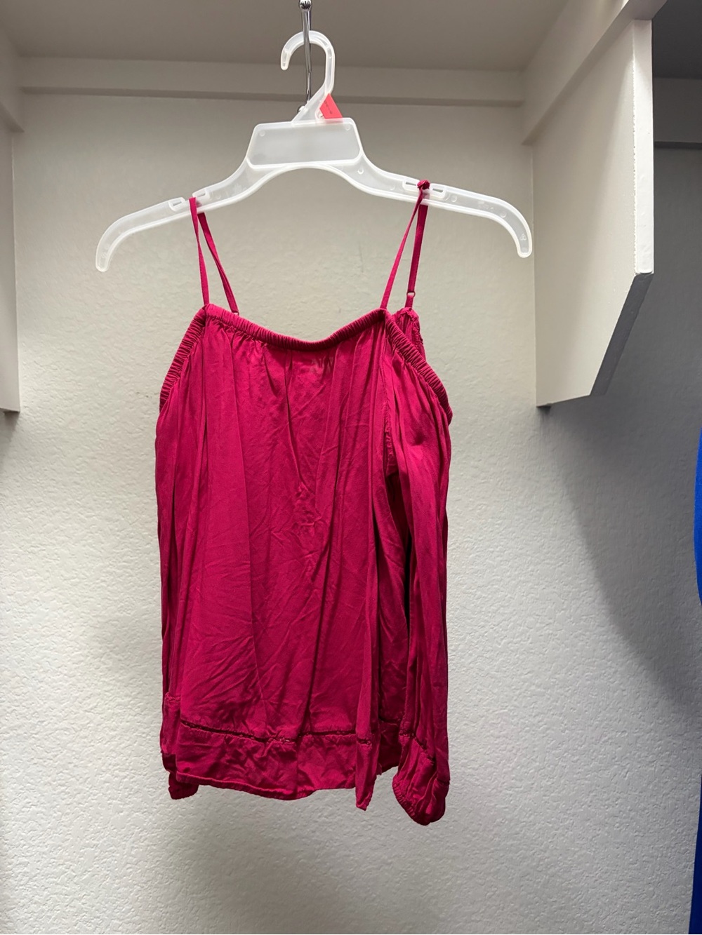 Old Navy Hot Pink Off-Shoulder Camisole with Spaghetti Straps